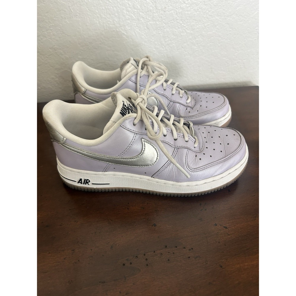Nike Air Force 1 Low Oxygen Purple Silver CI9912-500 Women's Size 6.5 Pre-owned - Picture 1 of 9
